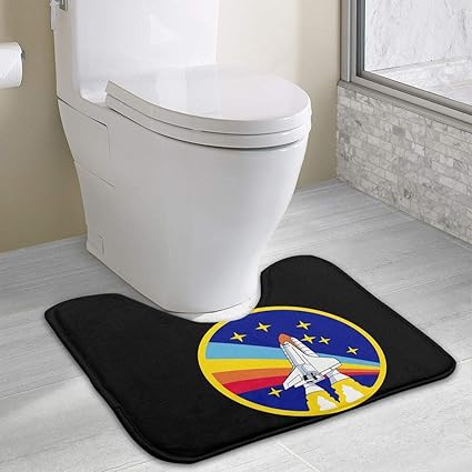 Hoklcvd NASA Logo On Rocket Toilet 