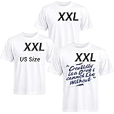 Joyclub 3 PCS White Polyester T Shirts Bulk Sublimation Blanks Unisex Wholesale Crew Neck Short Sleeve for Heat Transfer DIY