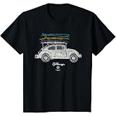 Kids Volkswagen Beetle Surfboard Roof Rack Kids T-Shirt