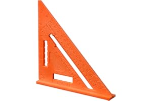 Johnson Level & Tool RAS-70B-ORAN Structo-Cast Rafter Square, 7", Orange, 1 Square