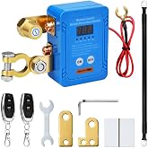 Remote Battery Disconnect Switch LED Display Flame-Retardant Housing, 12V/24V 240A Battery Kill Switch, Anti-Theft Vehicle Battery Cut Off Switch All Accessories, for Car, Truck, RV, ATV