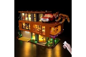 BrickSoul LED Light Up Kit Compatible with Lego Twilight The Cullen House 21354 Building Set, Upgrade Wired Dimmable Lighting Accessories for Lego Fans, Not Included 21354 Model