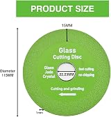 GIONAR 3 PCS Glass Cutting Disc Set 115mm Diamond Thin 1mm 22.23mm HP view 2