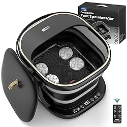 Puboo Collapsible Foot Spa Bath with Heat, Remote