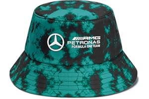 Mercedes AMG Petronas F1 Tie Dye Bucket Hat - Multicolor - One Size Fits Most