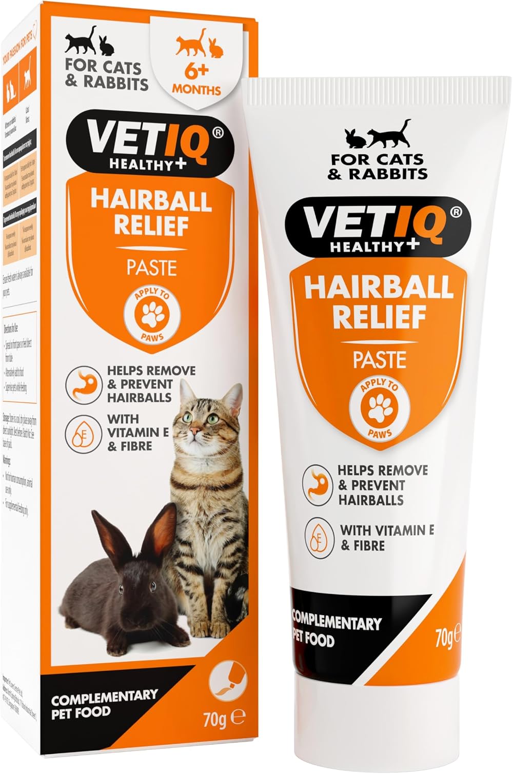 VETIQ Hairball Relief Paste with Vitamin E & Fibre 70 g Cats & Rabbits