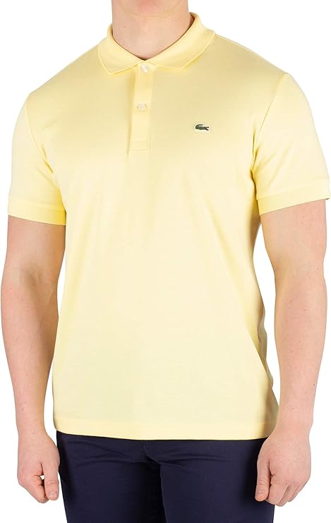 polo lacoste amarillo hombre