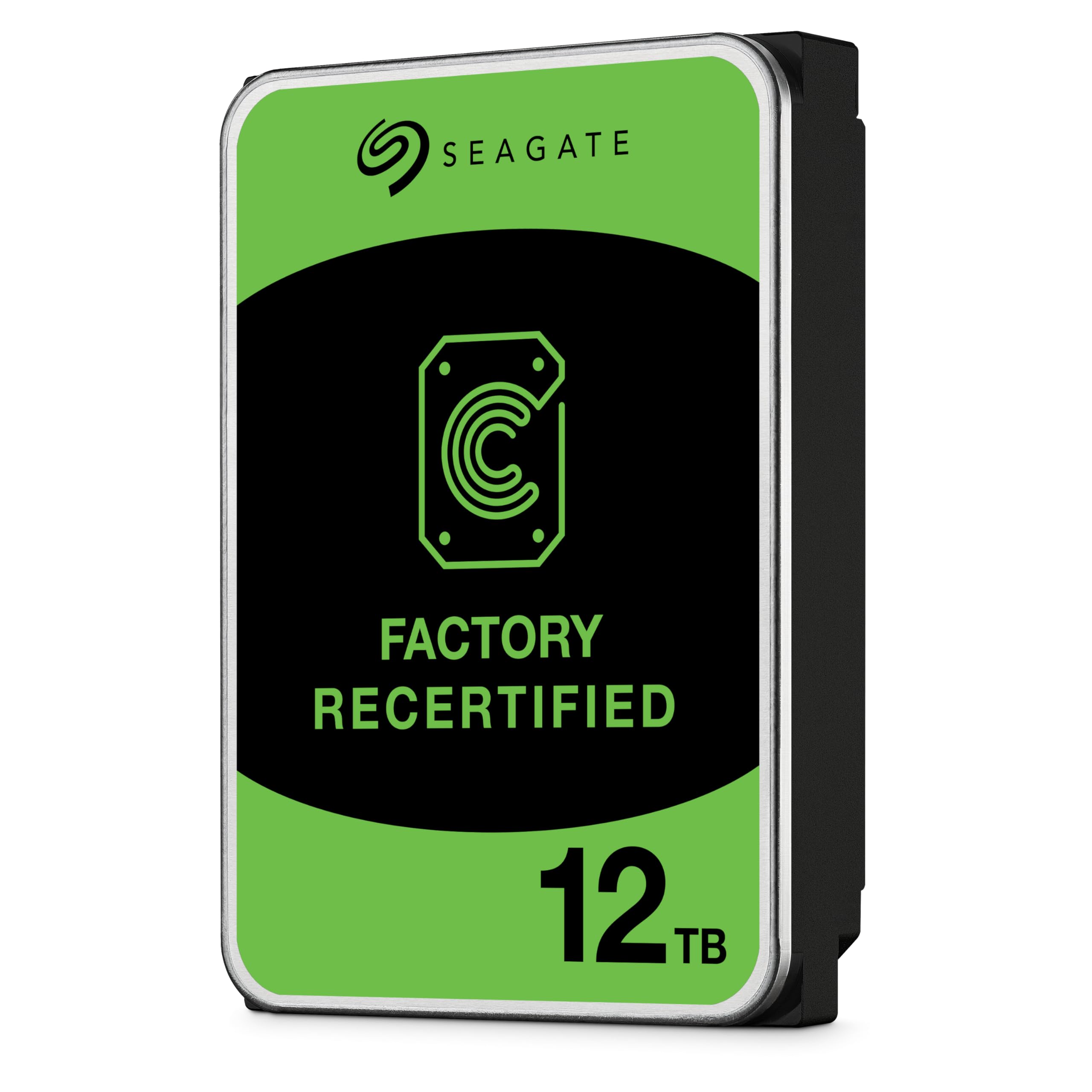 Seagate (Recertified) 12TB IronWolf NAS SATA Hard Drive 6Gb/s 256MB Cache 3.5-Inch Internal Hard Drive for NAS Servers, Personal Cloud Storage (ST12000VN0007)