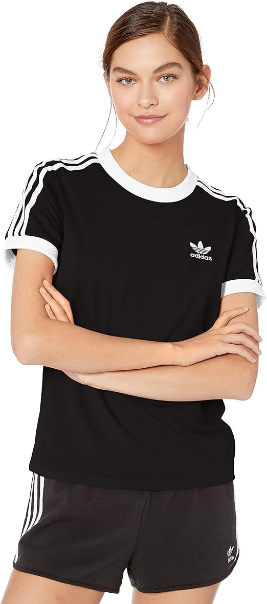 adidas 3 stripes tee womens