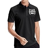 Xiovio Customize® Custom Men's Polo Shirts Golf Jersey Tees | Front·Back Print, Embroidery Personalized with Text & Logo