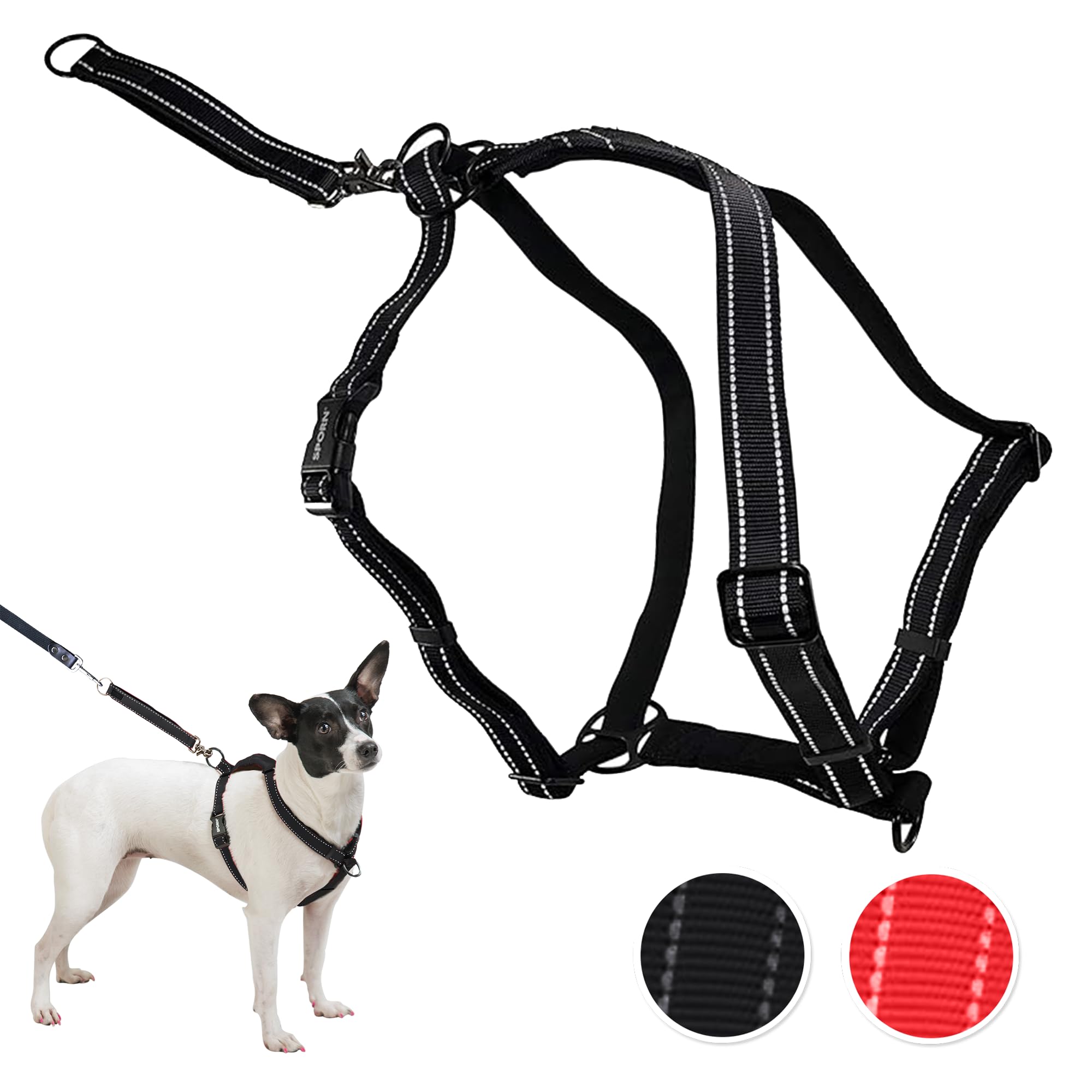 Photo 1 of SPORN Ultimate Control No Pull Dog Harness for Medium-Sized Dogs, Black