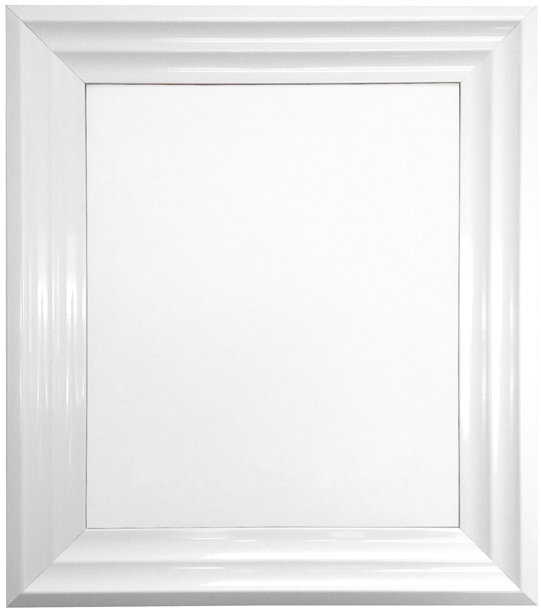 FRAMES BY POST Firenza White Picture Photo Frame Plastic Glass 7" x 5"