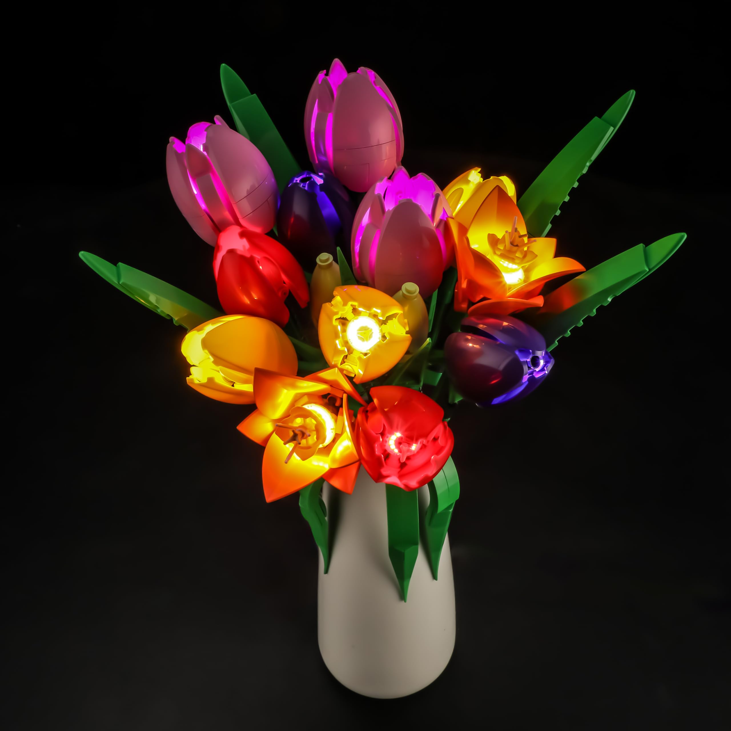 BRIKSMAX 2.0 Light Kit Compatible with Lego The Botanical Collection Tulip Bouquet 11501 Building Sets- Original LED Lighting Kits (Accessories Only),Cable-Hiding Tech for Display, Gifts & Collectors