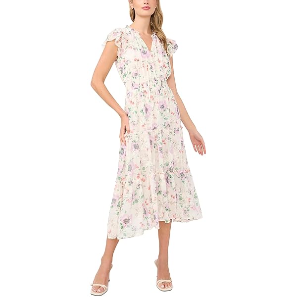 jersey green dress Naomi Jersey Midi Dress-Green, Flourishing Meadow