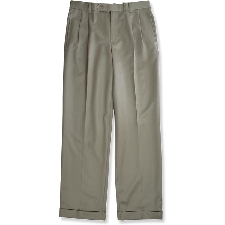 Brooks Brothers Mens Madison Traditional Fit Flat Front Wool Pants