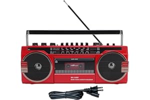 BONKZEBU Cassette Player Boombox,AM FM SW Radio Radio Cassette Player Recorder,Retro Cassette Player Recorder Cassette Tape P