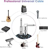 Sovvid 3M 10FT Guitar Cable 6.35mm 1/4 Inch Braided Shielded OFC 22AWG view 2