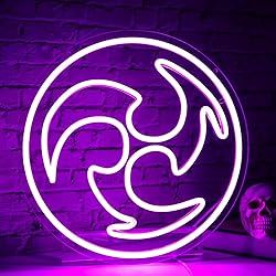 Anime Purple LED Neon Sign for Room,Game Room,Party