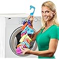 SockDock Sock Laundry Solution for Washing Drying & Storing Socks in Pairs, Clip & Hold Small & Long Socks in Washer Dryer & Closet, 2-Pack (Blue)