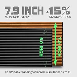3 Step Ladder, Folding Step Stool with Aluminum