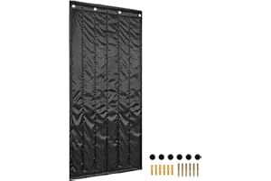 37.5'' x 86.6'' Door Sound Absorbing Blanket, TORIBIO Window Sound Dampening Blanket to Reduce Noise and Blackout, Noise Abso