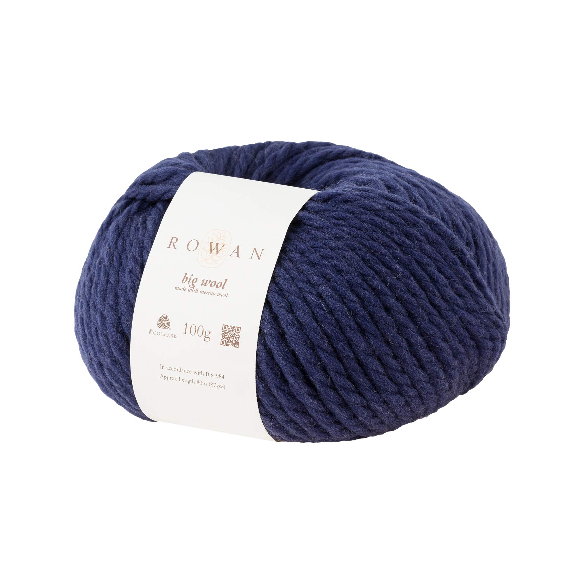 Rowan Big Wool Blue Velvet 100% Wool Yarn - 100g — image 1
