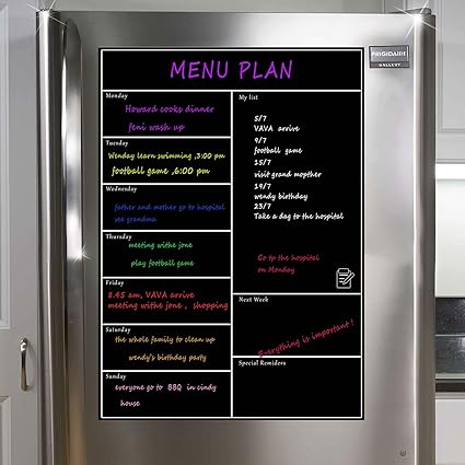 Lobzon - Planificador semanal magnético de borrado en seco para ...