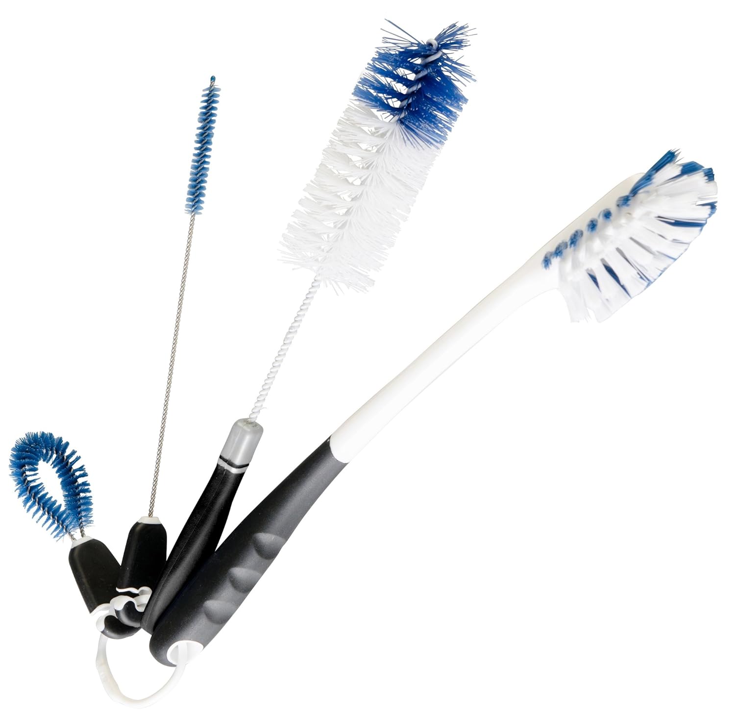 StarPack Premium Bottle Brush Set of 4 - Includes Long Water Bottle Brush, Beer/Baby Bottle Brush, Straw Cleaning Brush & Detail Cleaning Brush