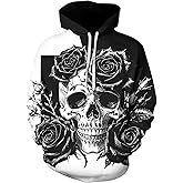 OWMMIZ Men Women Unisex Hoodies Novelty 3D Print Graphic Hooded Pullover Sweatshirt with Pocket