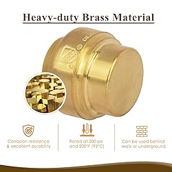 12-Pack 1/2" Push to Connect End Cap for