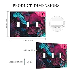 Wpshijia Light Switch Cover Tropical Banana Leaves