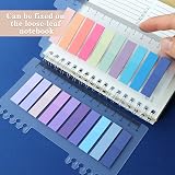 Qufiiry 600 Pcs Sticky Notes 3 Packs Ruler Pages Markers Colored Tabs view 6