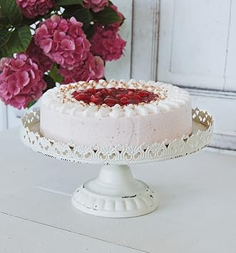 Taartplateaus Huis Etagere Krone Metall Kuchenplatte Antikweiss Shabby Vintage Landhaus Kuche Deko Gamestingr Com