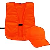 Outdoor Cap Vest and Cap Combo Youth Blaze Blaze Orange, One Size