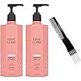 Schwarzkapf FIBRE CLINIX Fortify SHAMPOO (33 oz) & CONDITIONER (33 oz) for Fine to Normal Damaged Hair DUO SET KIT, Tribond Technology for Hair Repair Rescue Sealed Ends, Sleekshop Comb Included