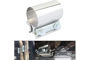 2.25 Inch Exhaust Clamp,Stainless Steel Muffler Clamp Lap Joint Exhaust Band Clamp,Universal Pipe Repair Clamp Fit for Fasten