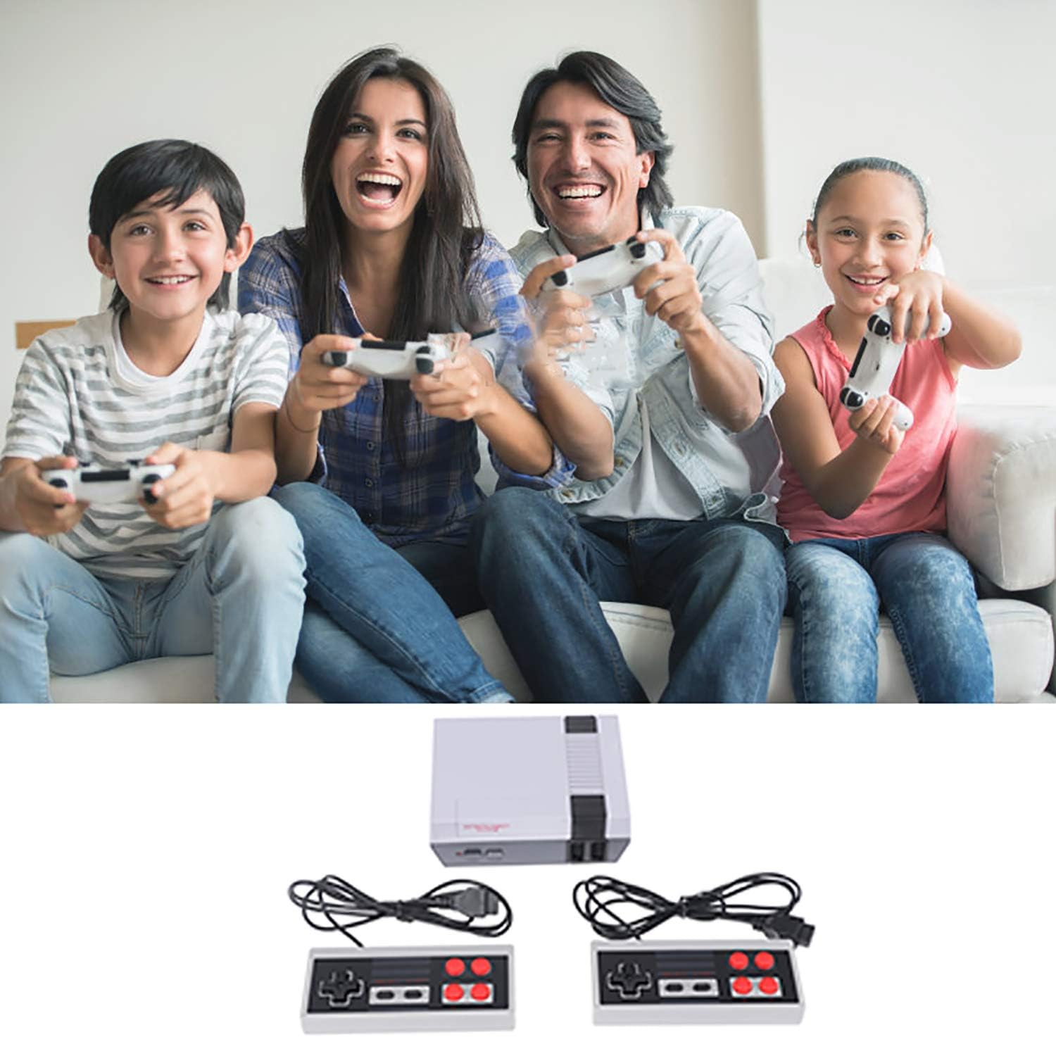 Retro Game Console AV Output NES Console Built-in Hundreds of TV Game Player Family 620 Classic Video Games: Toys & Games
