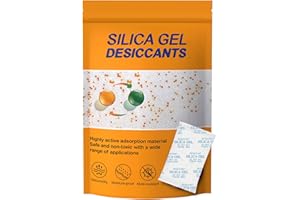 FALDAA 25PCS 20G Silica Gel Packets - Food Grade Desiccant Packets，Rechargeable Moisture Absorbers for Storage，Dehumidifier for Electronics，Jewelry，Cameras，Clothes，Books，Tools，Instruments