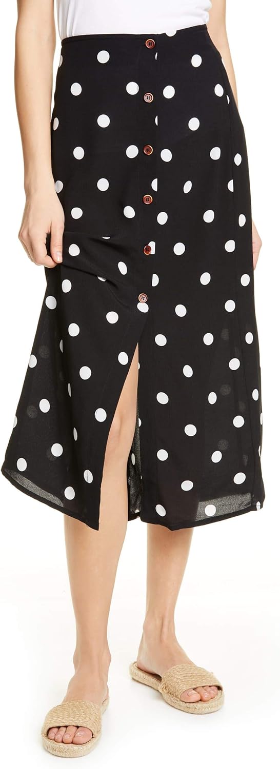 free people polka dot skirt