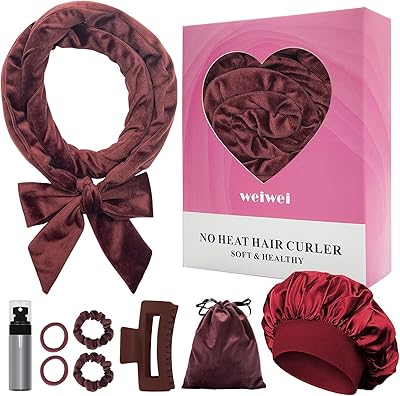 weiwei Lockenwickler Über Nacht, Samt Heatless Overnight Curls Band Locken ohne Hitze, 70\