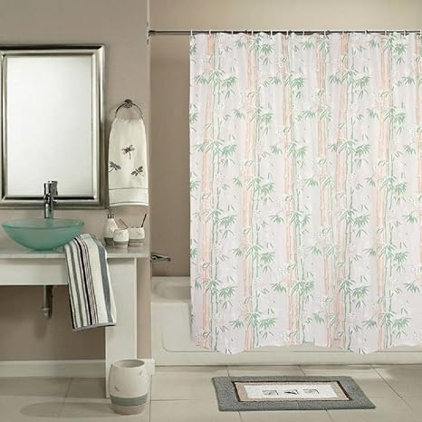 Buy Shavin Pvc Green Printed Designer Curtains Width 54inches X