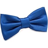 fortunatever Boys Solid Pre-tied Bow Ties,Adjustable Tuxedo Bowtie For Boy With Multiple Colors (11''-18'')