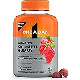 One A Day Multivitamin for Women 50 and Over, Women's Multivitamin Gummy 50 plus for Immune Support, Eye Health & Healthy Brain Function, Gummy Vitamins for Women 50 plus, 110 Ct (Packaging May Vary)