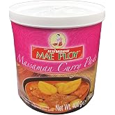 Mae Ploy Massaman Curry Paste 400g - Authentic Mild Thai Seasoning | Premium rich mild spiced curry base paste. Fragrant combination perfect for slow cooked beef potato and peanut stews