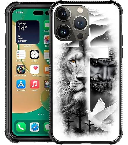 Amazon.com: Magnetic for iPhone 14 Pro Max Case Christian Cross