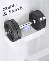 Kitsure 2 Pack Rustproof Shower Caddy Large 2 Shelves Drill-Free White view 4