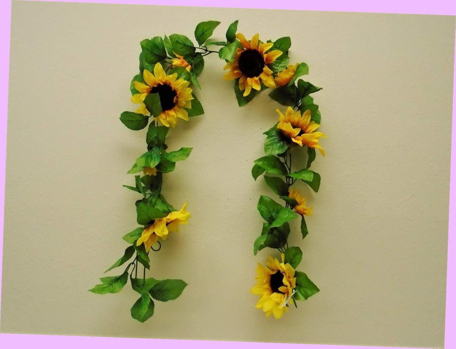 Artificial Yellow Sunflowers Garland Artificial Silk Flowers 65" Vine 8866yl Bouquet