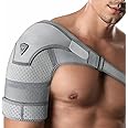 FIGHTECH Shoulder Brace for Torn Rotator Cuff for Men and Women - 4 Sizes - Support & Pain Relief (Gray, Large/X-Large)