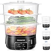 Cozeemax Electric Food Steamer for Cooking 3 Tier, 13.7QT Vegetable Steamer for Fast Simultaneous Cooking, Veggie Steamer, Fo