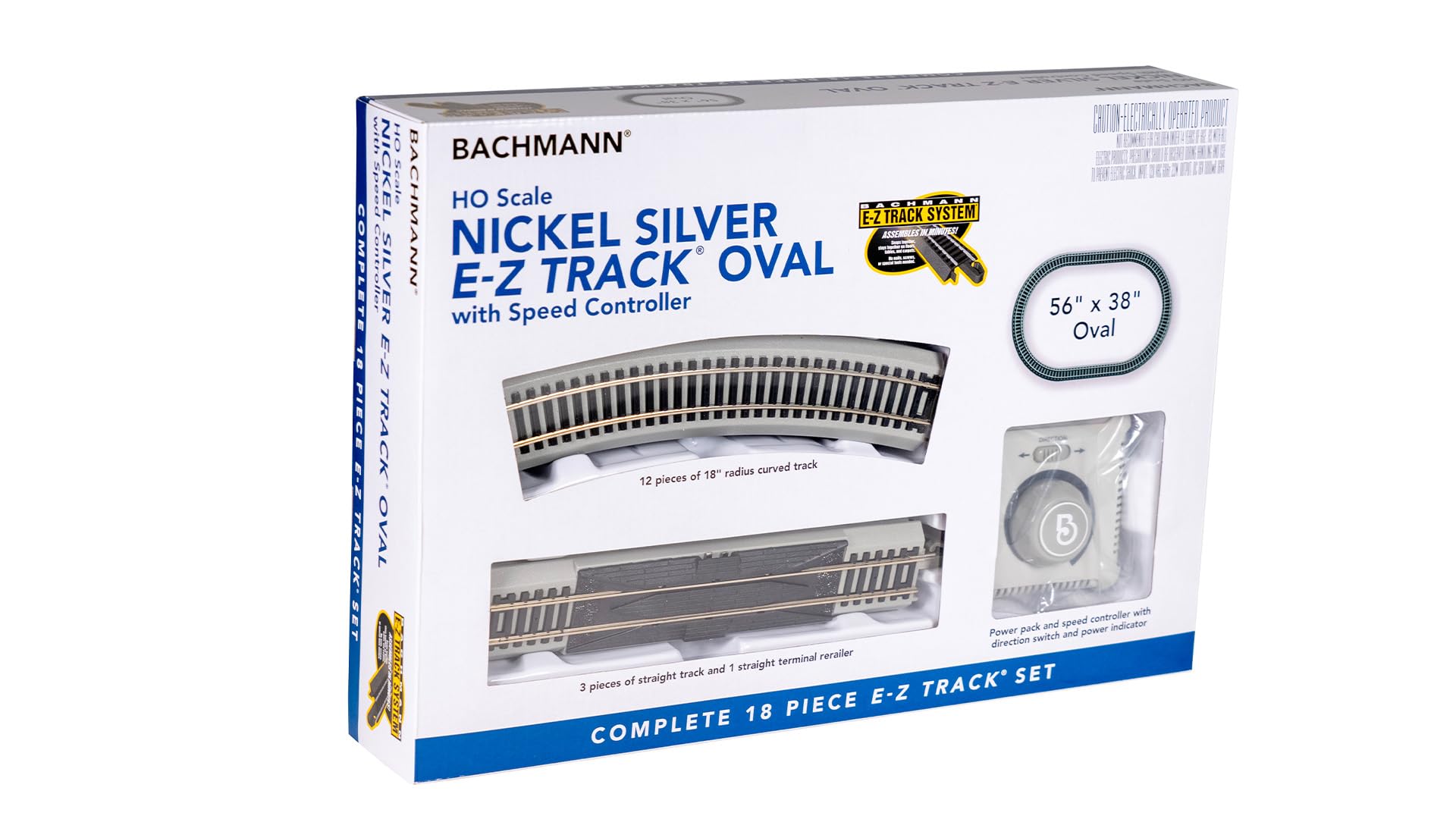 Photo 1 of Bachmann Trains - Snap-Fit E-Z Track® - Nickel Silver Oval with Speed Controller - HO Scale